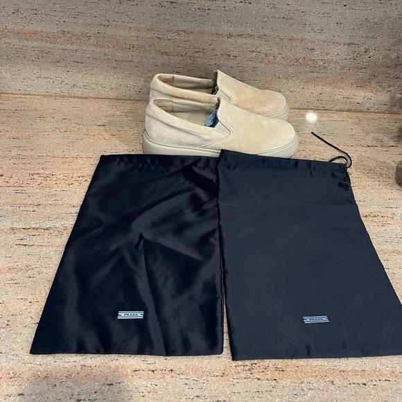 PRADA Women’s Slip-on Sneaker - Nude - Picture 12 of 13